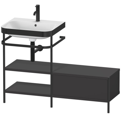 Lavabo pour meuble c-bonded avec console métallique à poser, HP4750O8080