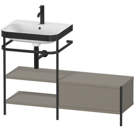 Lavabo pour meuble c-bonded avec console métallique à poser, HP4750O9292