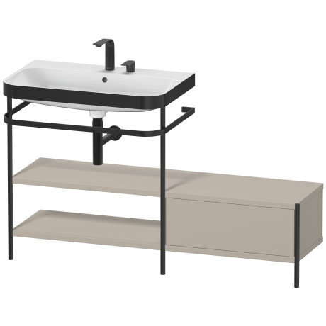 Lavabo pour meuble c-bonded avec console métallique à poser, HP4752E6060