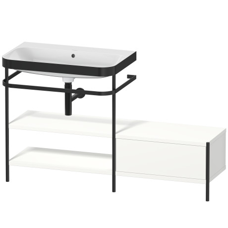 Lavabo pour meuble c-bonded avec console métallique à poser, HP4752N3636
