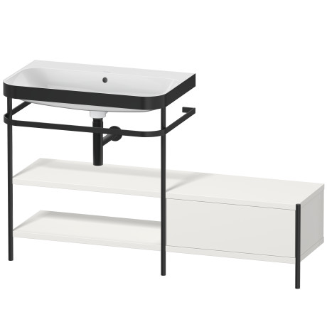 Lavabo pour meuble c-bonded avec console métallique à poser, HP4752N3939