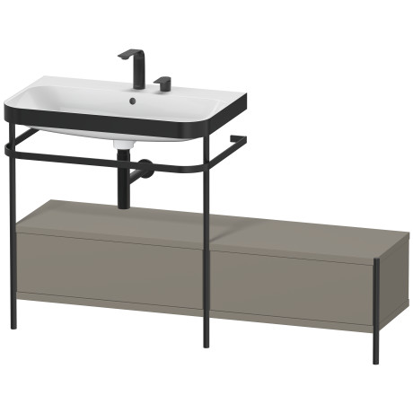 Lavabo pour meuble c-bonded avec console métallique à poser, HP4762E9292