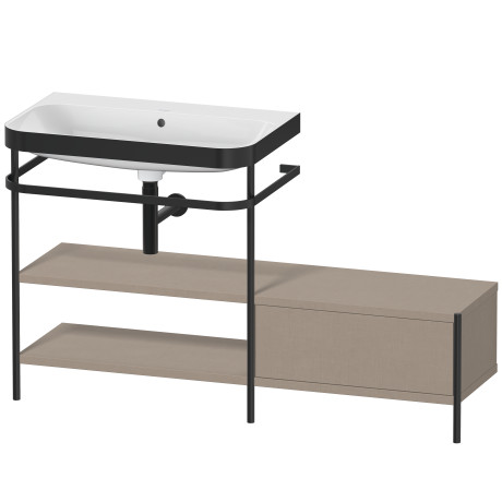Lavabo pour meuble c-bonded avec console métallique à poser, HP4752N7575