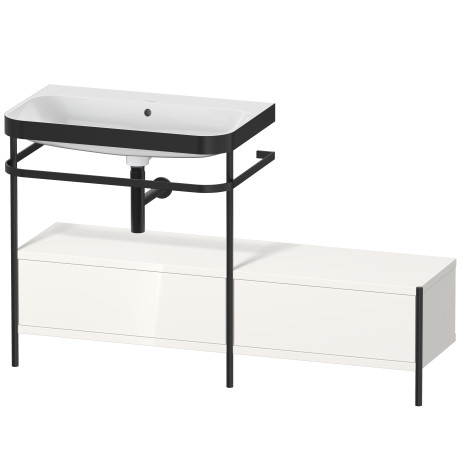 Lavabo pour meuble c-bonded avec console métallique à poser, HP4762N2222