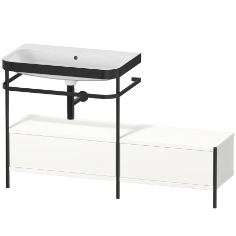 Lavabo pour meuble c-bonded avec console métallique à poser, HP4762N3636