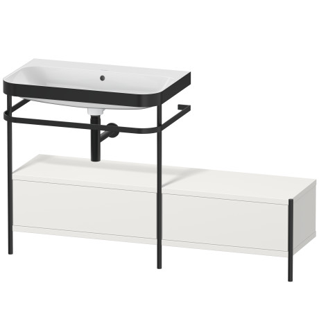 Lavabo pour meuble c-bonded avec console métallique à poser, HP4762N3939
