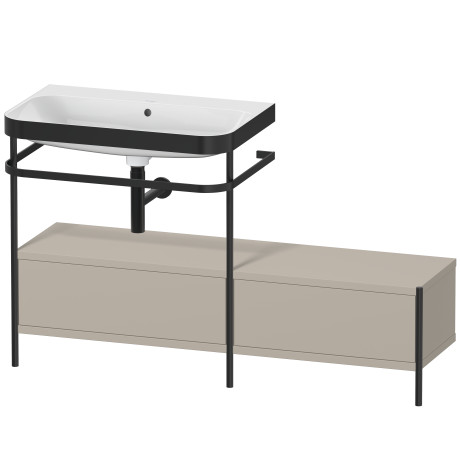Lavabo pour meuble c-bonded avec console métallique à poser, HP4762N6060
