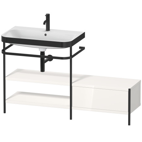 Lavabo pour meuble c-bonded avec console métallique à poser, HP4752 E/N/O