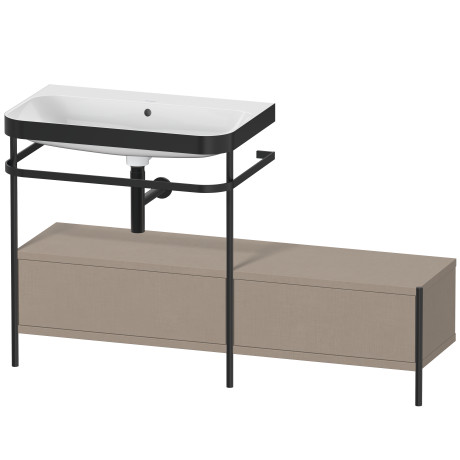 Lavabo pour meuble c-bonded avec console métallique à poser, HP4762N7575