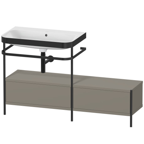 Lavabo pour meuble c-bonded avec console métallique à poser, HP4762N9292