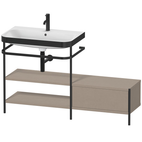 Lavabo pour meuble c-bonded avec console métallique à poser, HP4752O7575