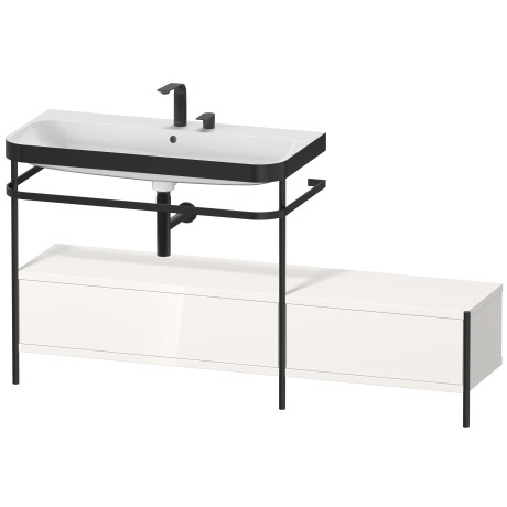 Lavabo pour meuble c-bonded avec console métallique à poser, HP4763E2222