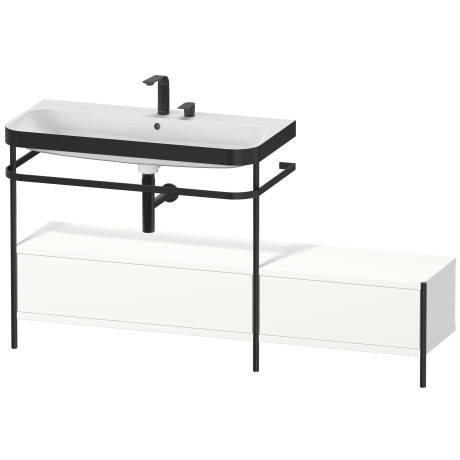 Lavabo pour meuble c-bonded avec console métallique à poser, HP4763E3636