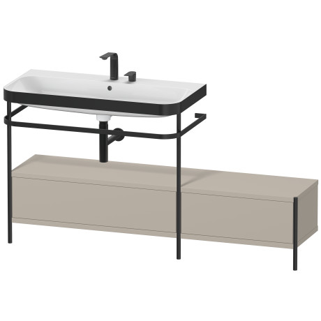 Lavabo pour meuble c-bonded avec console métallique à poser, HP4763E6060