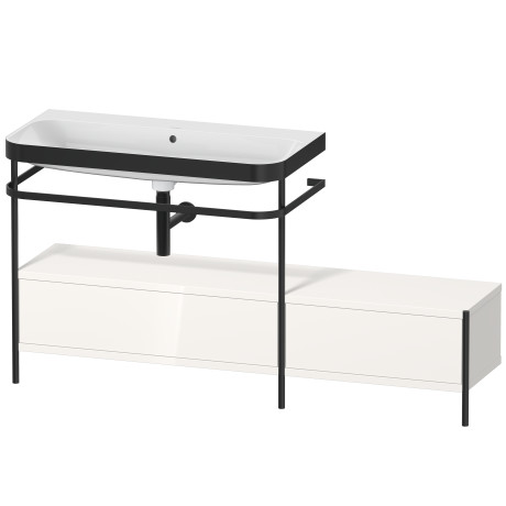 Lavabo pour meuble c-bonded avec console métallique à poser, HP4763N2222