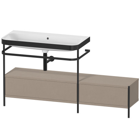 Lavabo pour meuble c-bonded avec console métallique à poser, HP4763N7575