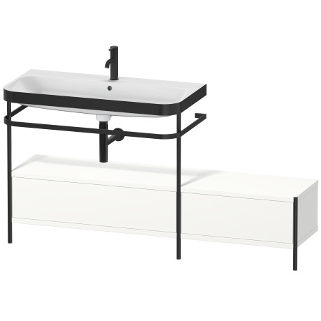 Lavabo pour meuble c-bonded avec console métallique à poser, HP4763O3636