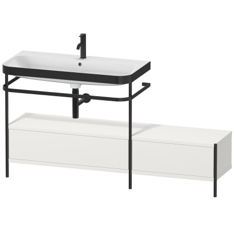 Lavabo pour meuble c-bonded avec console métallique à poser, HP4763O3939