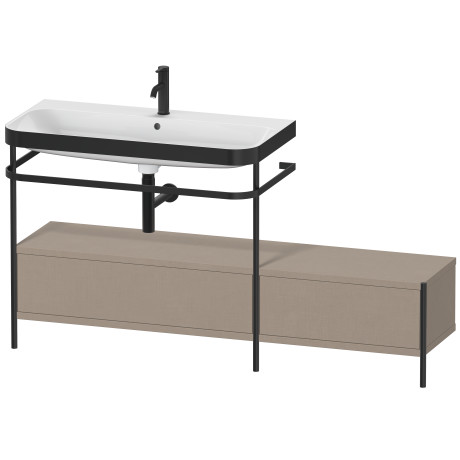 Lavabo pour meuble c-bonded avec console métallique à poser, HP4763O7575