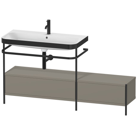 Lavabo pour meuble c-bonded avec console métallique à poser, HP4763O9292
