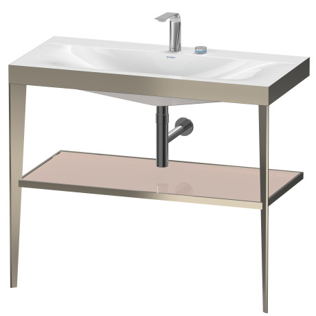 Furniture washbasin c-bonded with metal console floor-standing, XV4716EB110