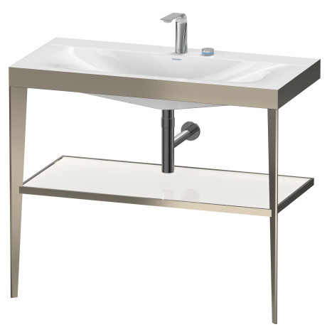 Furniture washbasin c-bonded with metal console floor-standing, XV4716EB185
