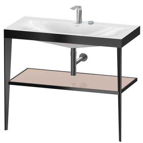 Furniture washbasin c-bonded with metal console floor-standing, XV4716EB210