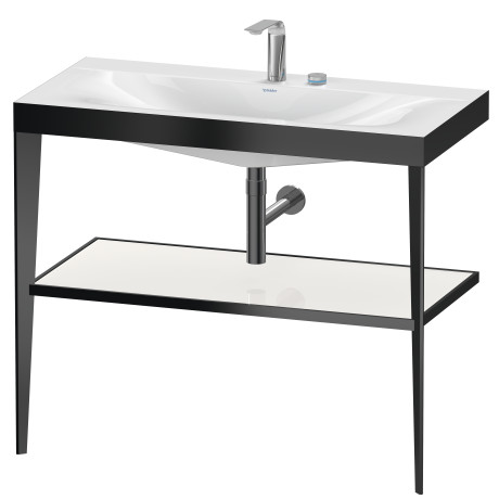 Furniture washbasin c-bonded with metal console floor-standing, XV4716EB285