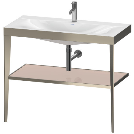 Furniture washbasin c-bonded with metal console floor-standing, XV4716OB110