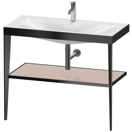 Furniture washbasin c-bonded with metal console floor-standing, XV4716OB210