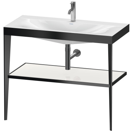 Furniture washbasin c-bonded with metal console floor-standing, XV4716OB285