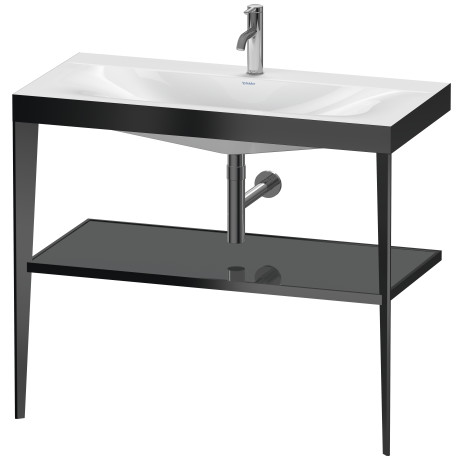 Furniture washbasin c-bonded with metal console floor-standing, XV4716OB289