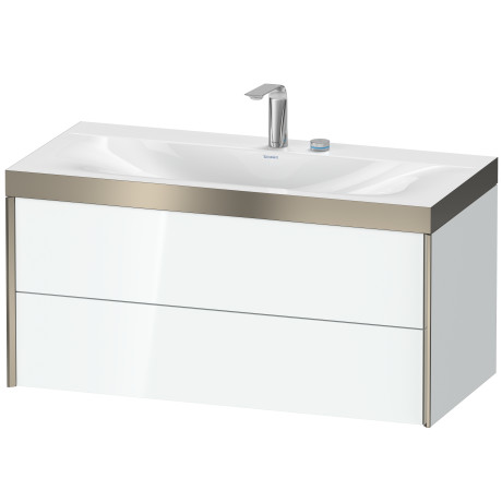 Furniture washbasin c-bonded with vanity wall mounted, XV4616EB185P