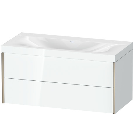 Furniture washbasin c-bonded with vanity wall mounted, XV4616NB185C