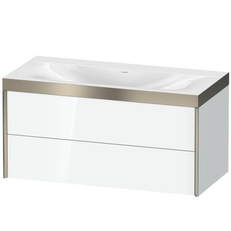Furniture washbasin c-bonded with vanity wall mounted, XV4616NB185P