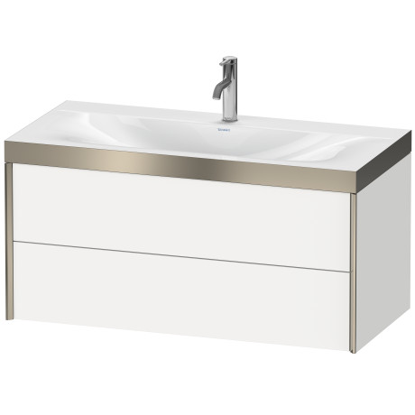 Furniture washbasin c-bonded with vanity wall mounted, XV4616OB118P