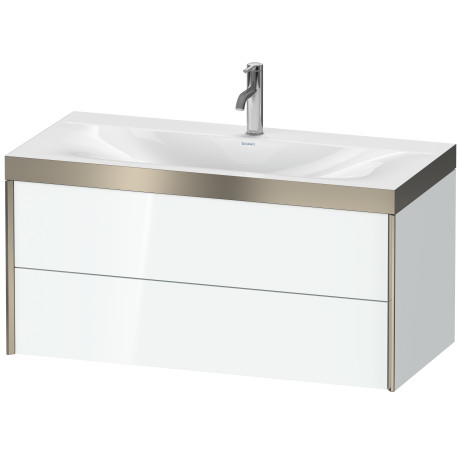 Furniture washbasin c-bonded with vanity wall mounted, XV4616OB185P