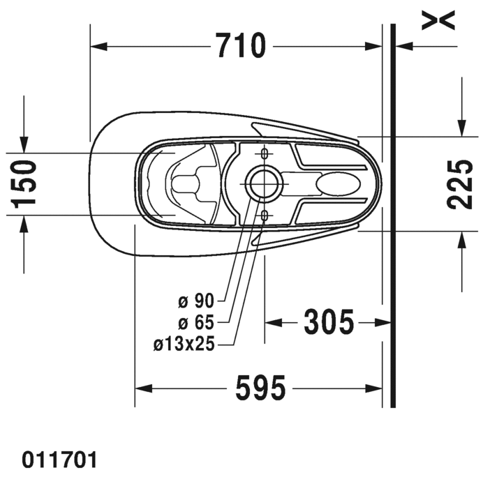 Two-piece toilet, 011701