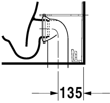 Toilet close-coupled, 213809