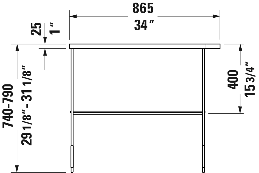Metal console floorstanding **, 003111