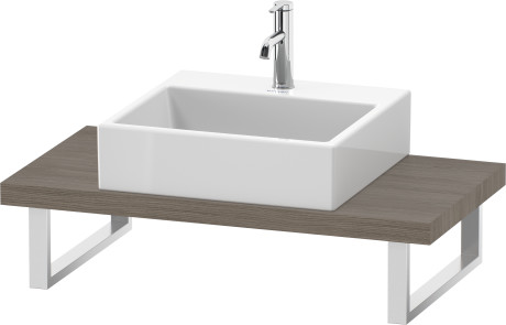 Console for above-counter basin and vanity basin Compact, LC100C03535 Width max. 78 3/4