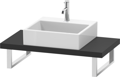 Plan de toilette Compact pour vasques à poser et vasques à encastrer, LC100C08080 largeur max. 2000 mm