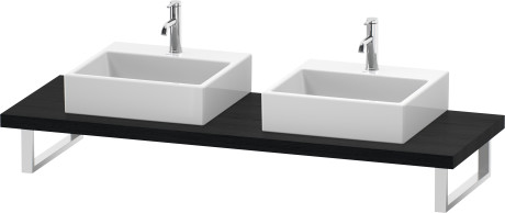 Consolle per bacinella da appoggio o lavabo da incasso soprapiano, LC103C01616 larghezza max. 2000 mm