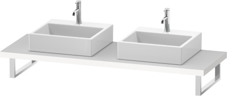 Consolle per bacinella da appoggio o lavabo da incasso soprapiano, LC103C01818 larghezza max. 2000 mm