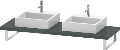 Consolle per bacinella da appoggio o lavabo da incasso soprapiano, LC103C03838 larghezza max. 2000 mm