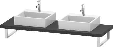 Consolle per bacinella da appoggio o lavabo da incasso soprapiano, LC103C04949 larghezza max. 2000 mm