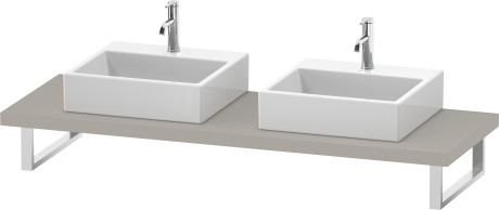 Consolle per bacinella da appoggio o lavabo da incasso soprapiano, LC103C09191 larghezza max. 2000 mm