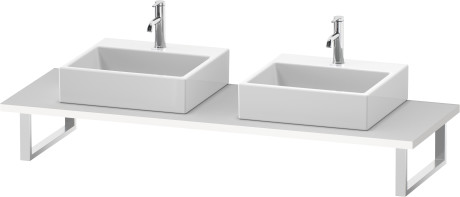 Consolle per bacinella da appoggio o lavabo da incasso soprapiano, LC107C01818 larghezza max. 2000 mm