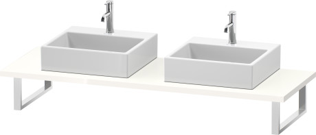 Consolle per bacinella da appoggio o lavabo da incasso soprapiano, LC107C02222 larghezza max. 2000 mm