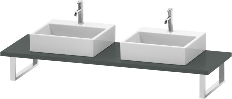 Plan de toilette pour vasques à poser et vasques à encastrer, LC107C03838 largeur max. 2000 mm